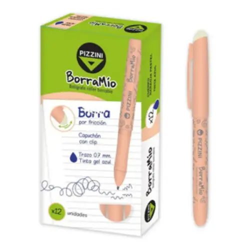 BOLIGRAFO 2x1 BORRABLE PIZZINI  TINTA AZUL