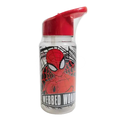 BOTELLA 500ML STRAW TOP SPIDERMAN BELGIOCO