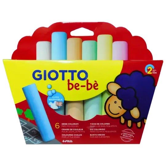 TIZAS GIOTTO BEBE 6 COLORES