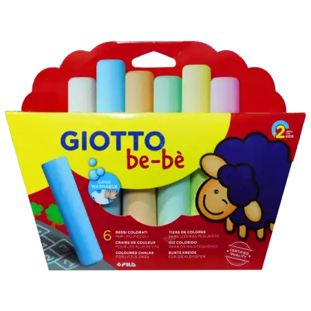 TIZAS GIOTTO BEBE 6 COLORES