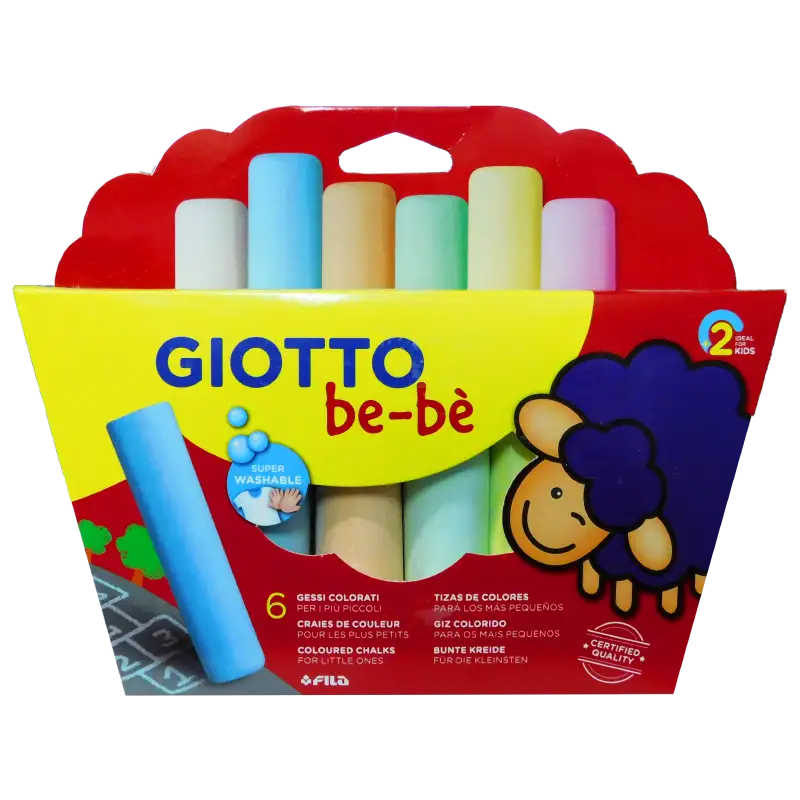 TIZAS GIOTTO BEBE 6 COLORES