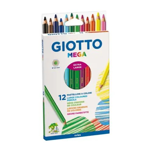 LAPICES DE COLORES MEGA GRUESO X12 GIOTTO