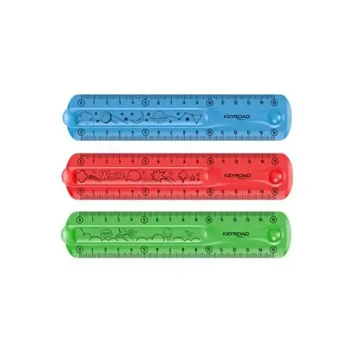 REGLA FLEXIBLE 15CM KEYROAD