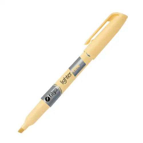 RESALTADOR FINO LIGHTER PASTEL AMARILLO X1 FILGO