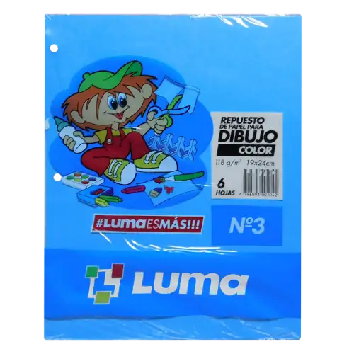 REPUESTO DIBUJO N3 COLOR LUMA