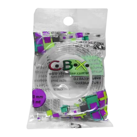 CINTA SILICONA ADHES 10MM CBX