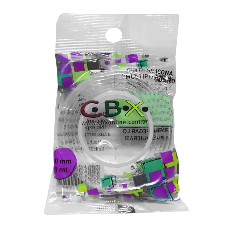 CINTA SILICONA ADHES 10MM CBX