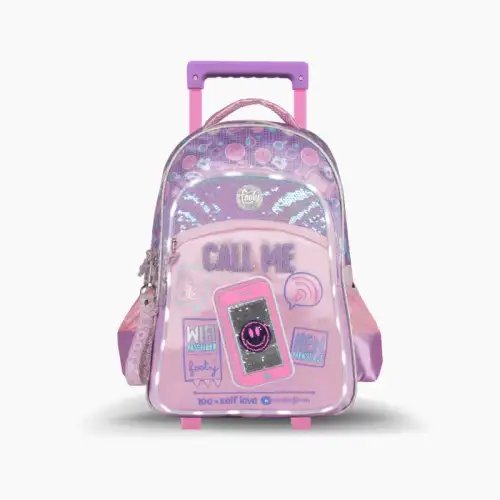 MOCHILA CON CARRO 18 CALL ME LUZ LED