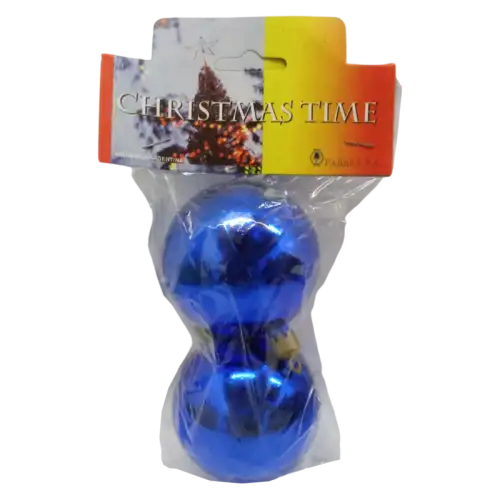 GLOBO 7CM LISO BOL X2 AZUL