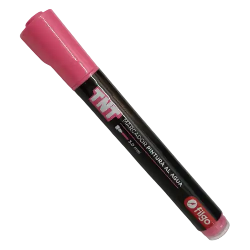 MARCADOR PINTURA AL AGUA TNT 3.0 ROSA X1 FILGO