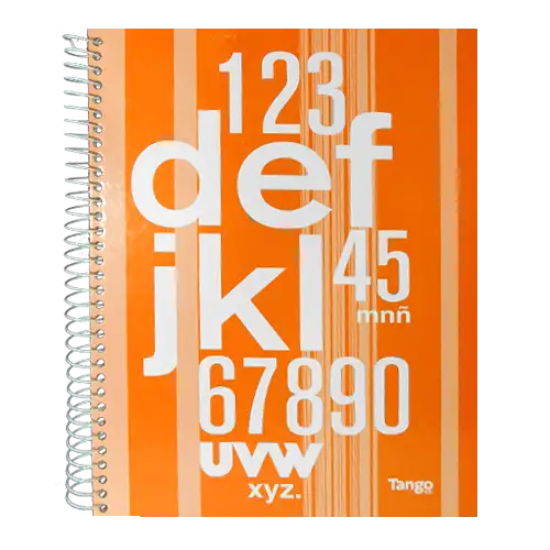 CUADERNO TANGO 21X27 80HJS CUADRICULADAS ESPIRAL