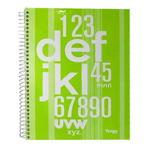 CUADERNO TANGO 21X27 80HJS CUADRICULADAS ESPIRAL