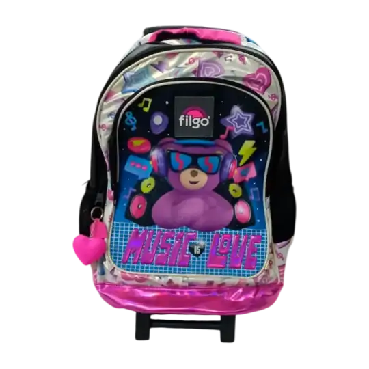 MOCHILA FILGO 3D 18 C/CARRO OSITO