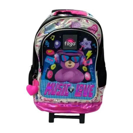 MOCHILA FILGO 3D 18 C/CARRO OSITO