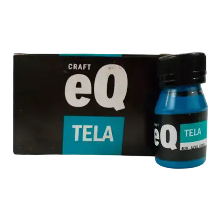 PINTURA PARA TELA AZUL CYAN 37CC EQ