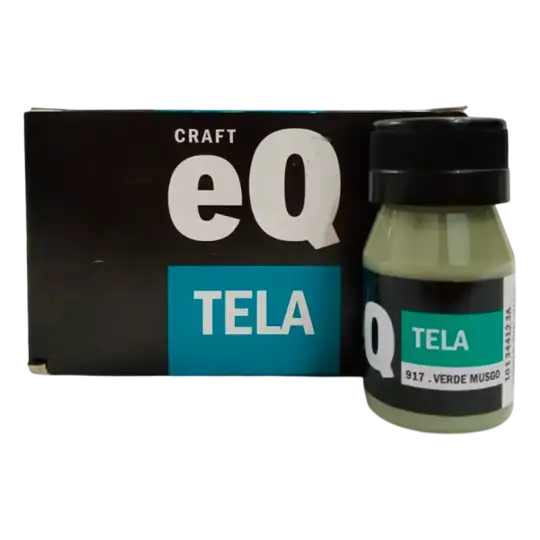 PINTURA PARA TELA VERDE MUSGO 37CC EQ