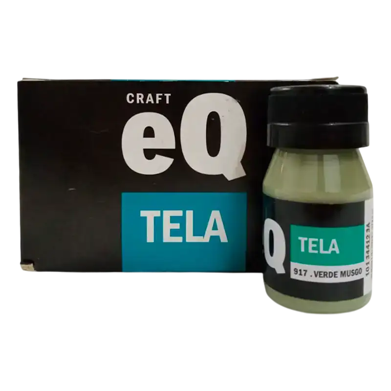 PINTURA PARA TELA VERDE MUSGO 37CC EQ