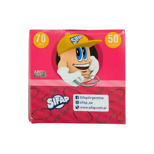 AROS METALICOS 70 MM X 50 X CAJA