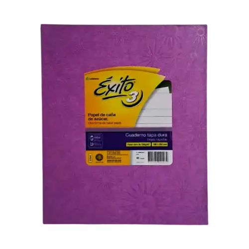 CUADERNO N3 TD LILA 48H RAY EXITO