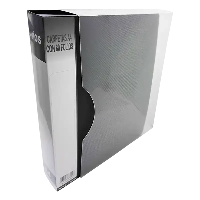 CARPETA A4 CON 80 FOLIOS NEGRO AVIOS