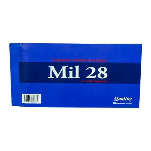 TALONARIO RECIBO NUMERADO MIL28