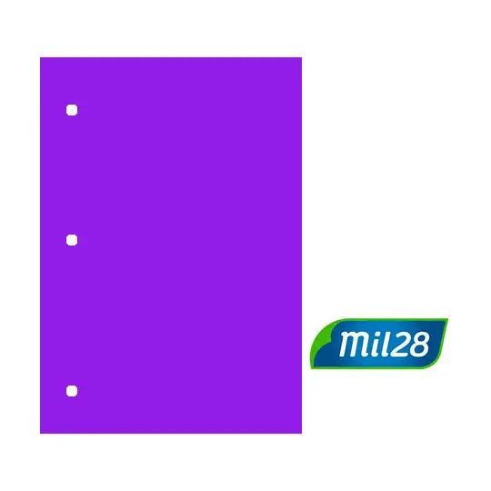 SEPARADOR DE CARTULINA OFICIO VIOLETA MIL28