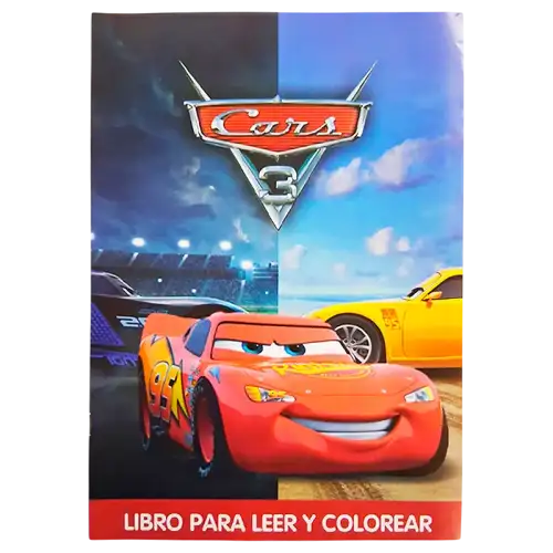 LIBRO GDE PARA COLOREAR CARS 3 CBA