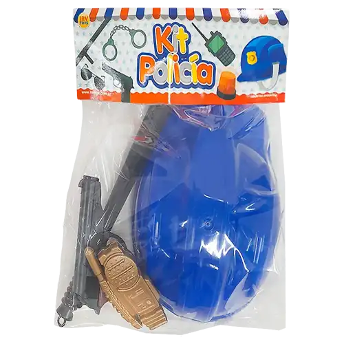 KIT POLICIA CON CASCO