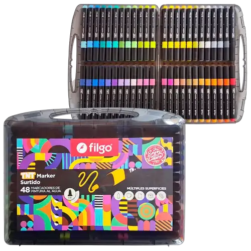 MARCADOR PINTURA AL AGUA TNT MARKER X48 FILGO