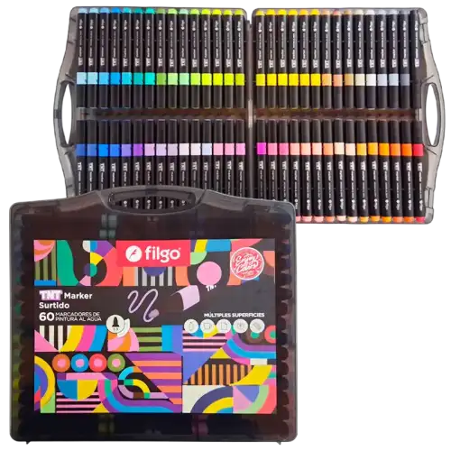 MARCADOR PINTURA AL AGUA TNT MARKER X60 FILGO