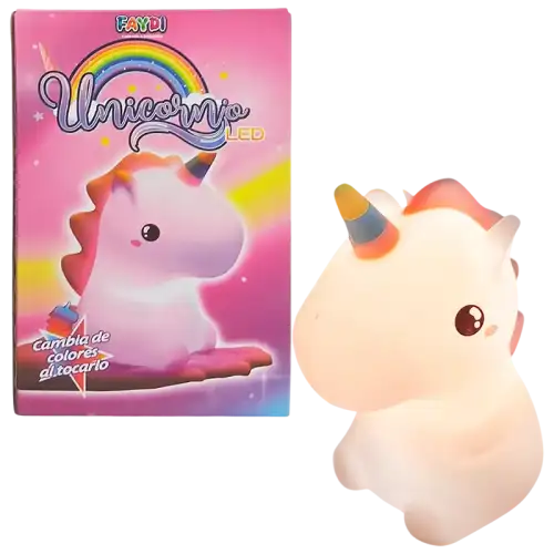 VELADOR LED UNICORNIO USB
