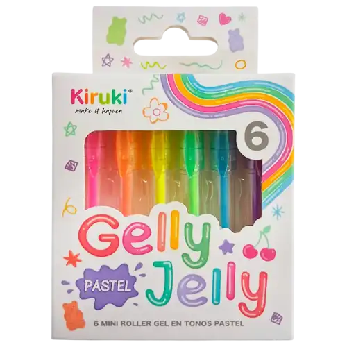 MINI ROLLERS KIRUKI TINTA GEL PASTEL X6U