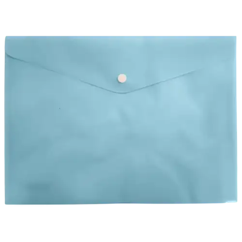 SOBRE A4 CON BOTON CELESTE PASTEL AVIOS