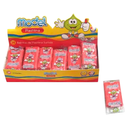 PLASTILINA MODEL ROJO X24U