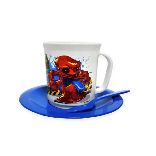 SET TAZA CON PLATO PAW PATROL BELGIOCO