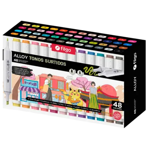 MARCADOR ARTISTICO DOBLE P ALLOY X48 FILGO