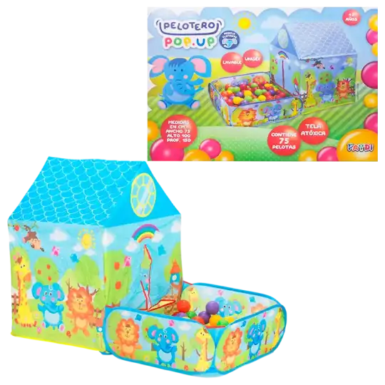 PELOTERO ELEFANTE CON 75 PELOTAS