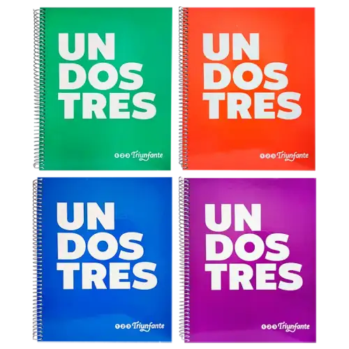 CUADERNO 21X27 ESP 100HR LETRAS TRIUNFANTE