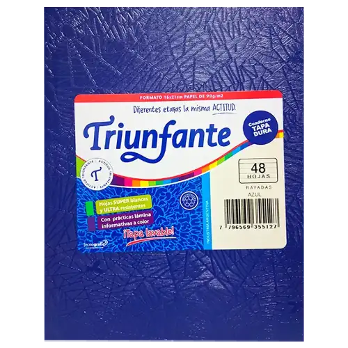 CUADERNO T/D 48H Ray Azul TRIUNFANTE