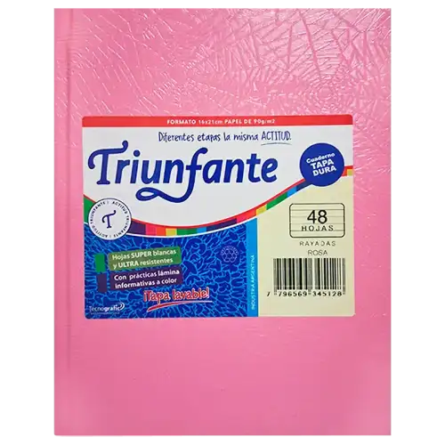 CUADERNO T/D 48H Ray Rosa TRIUNFANTE