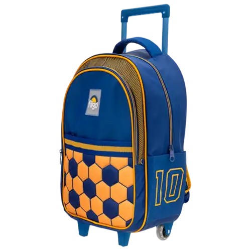 MOCHILA STARPACK 18 CARRO FILGO FUTBOL AZUL AMAR