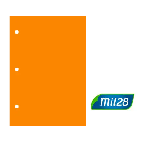 SEPARADOR DE CARTULINA N3 NARANJA MIL28
