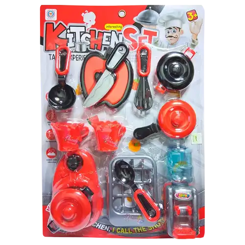 SET DE COCINA CON DISPENSER DE AGUA Y ACCE