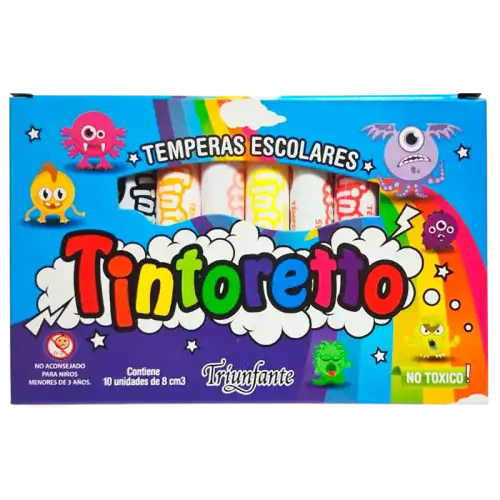 TEMPERA  SURTIDA X 10 8CM TINTORETTO