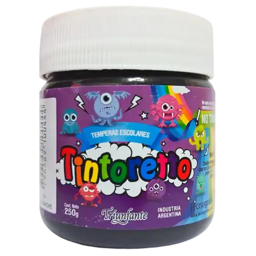 TEMPERA POTE 250G NEGRO AZABACHE TINTORETTO